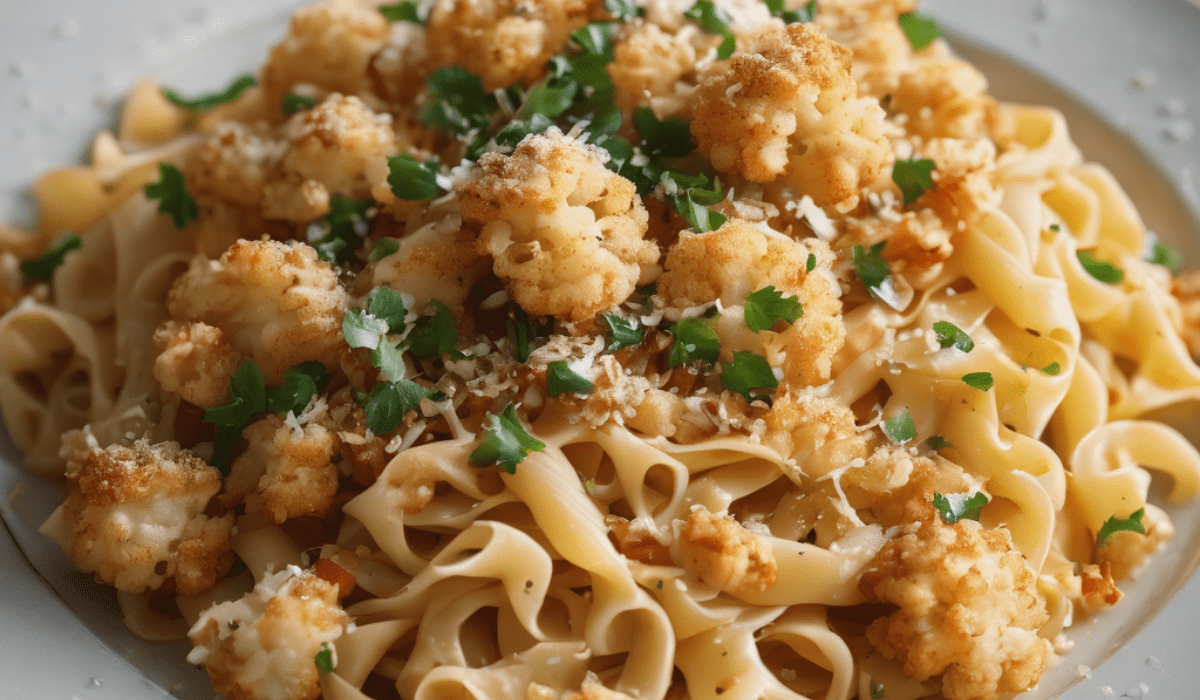 Quick & Tasty 20-Minute Recipe: Crispy Cauliflower Pasta for a Delicious Meal