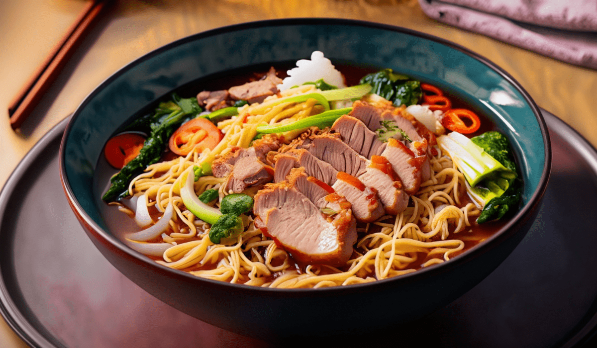 Swine Symphony-Flavorful Pork Noodles Extravaganza