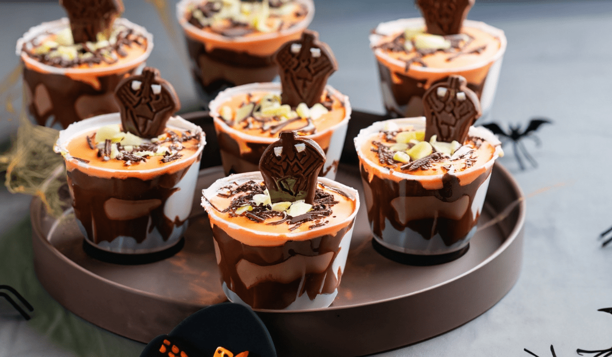 Graveyard Chocolate Pudding Cups: A Spooky Sweet Treat for Graveyard Grins