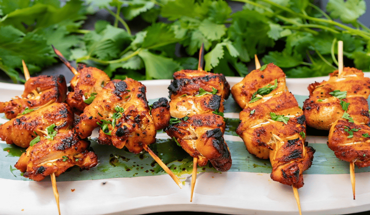 Hariyali Chicken Kebab: A Burst of Freshness and Spices on Skewers