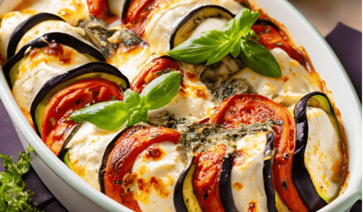 Baked Ratatouille & Goat's Cheese - A Delightful Dinner Dish