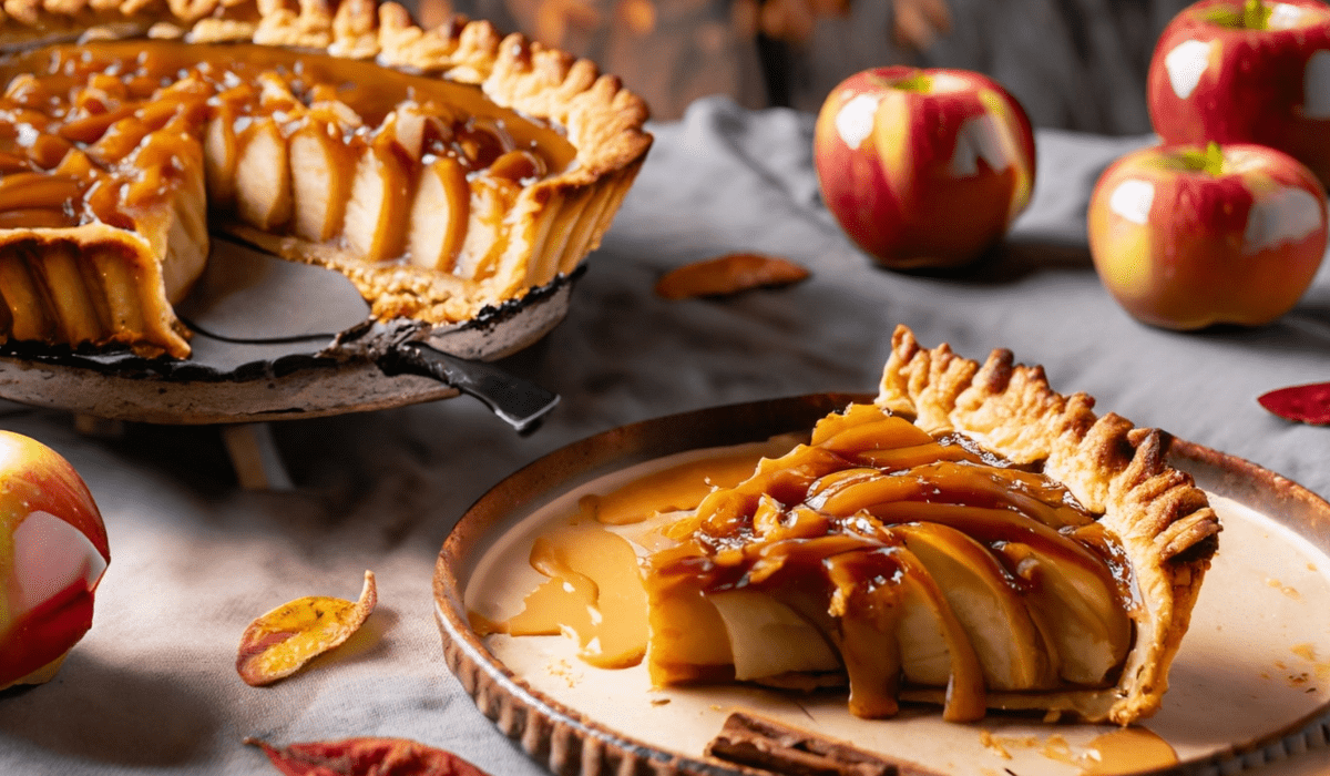 Autumn Bliss-Rustic Caramel Apple Tart Extravaganza